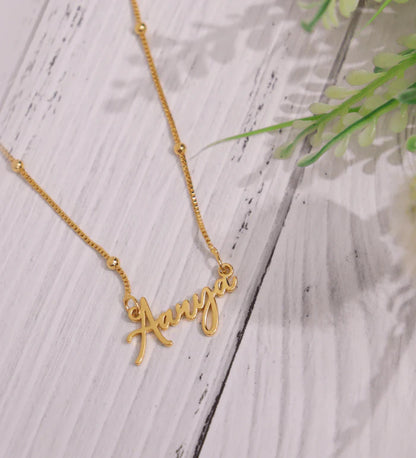 Groovy Name Necklace