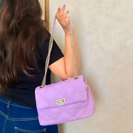 Lavender Quilted Bag