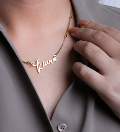 Groovy Name Necklace