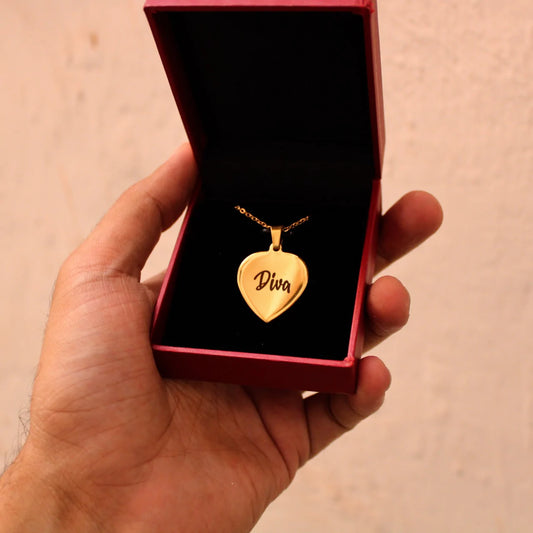 Personalized Heart shape necklace