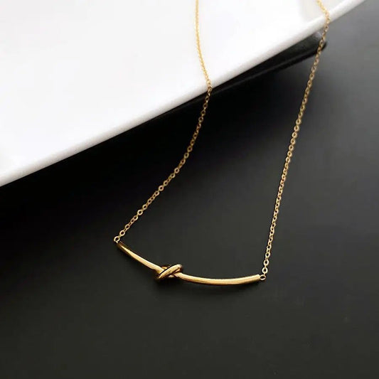 Golden Knot 18K Gold Plated Necklace