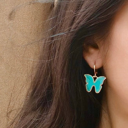 Blue Butterfly Earrings