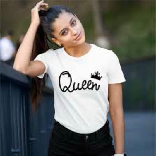 Queen Print Tshirt - White