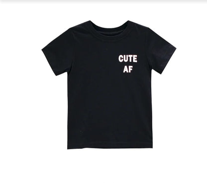 Cute AF Black T-shirt