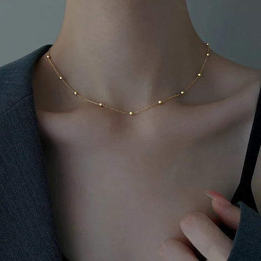 Geometric Titanium Steel Plated Necklace